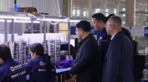 市委常委、副市長潘開名一行深入蕾丝视频官网軸承調研 助推製造業高質量發展